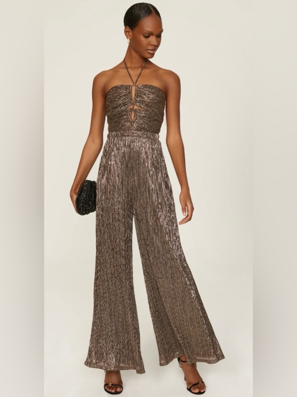 Yumi Kim Kimora Metallic Jumpsuit